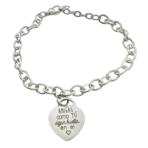 Pulsera “ Amigas como tú, dejan huella en el corazón