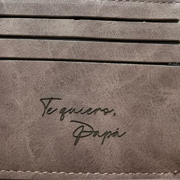 Cartera personalizada cuero de hombre con fotografía (Marrón) - Imagen 4